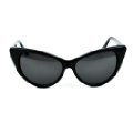 Black Round Cat Eye Style Sunglasses