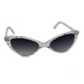 Clear / Transparent Cat Eye Style Sunglasses with Rhinestones