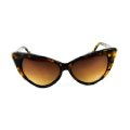 Brown Round Cat Eye Style Sunglasses