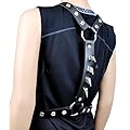 Predator Claw Spike Black Leather Harness for Cosplay