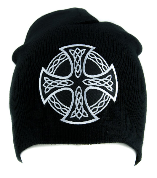 Celtic Iron Cross Beanie Alternative Style Clothing Knit Cap Sons of Anarchy Biker