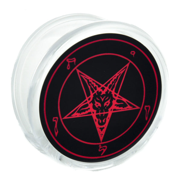 Red Sabbatic Baphomet Magnet Clip Occult Novelty Gift Fridge Mag
