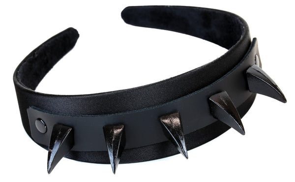 Heavy Metal Black Claw Spike Hair Headband Clip Alternative Clothing